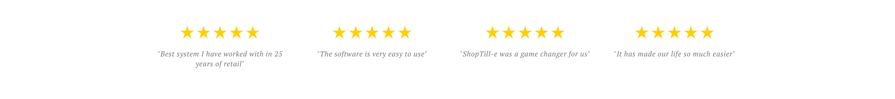shoptill-e 5 star reviews